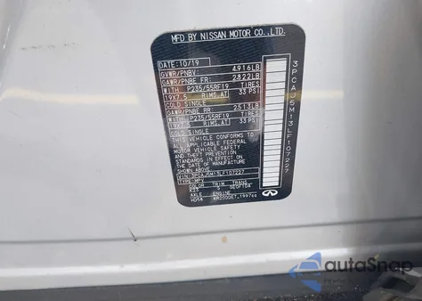 2020 Infiniti Qx50 Luxe из США, поврежденный, VIN 3PCAJ5M13LF107227